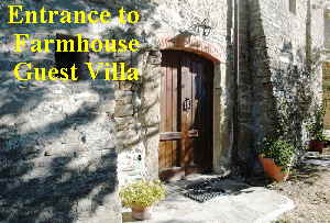 Entrance to Farmhouse Guest Villa