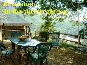 GardenTable at Janilee's Tuscan Villa, north of Florence, Italy